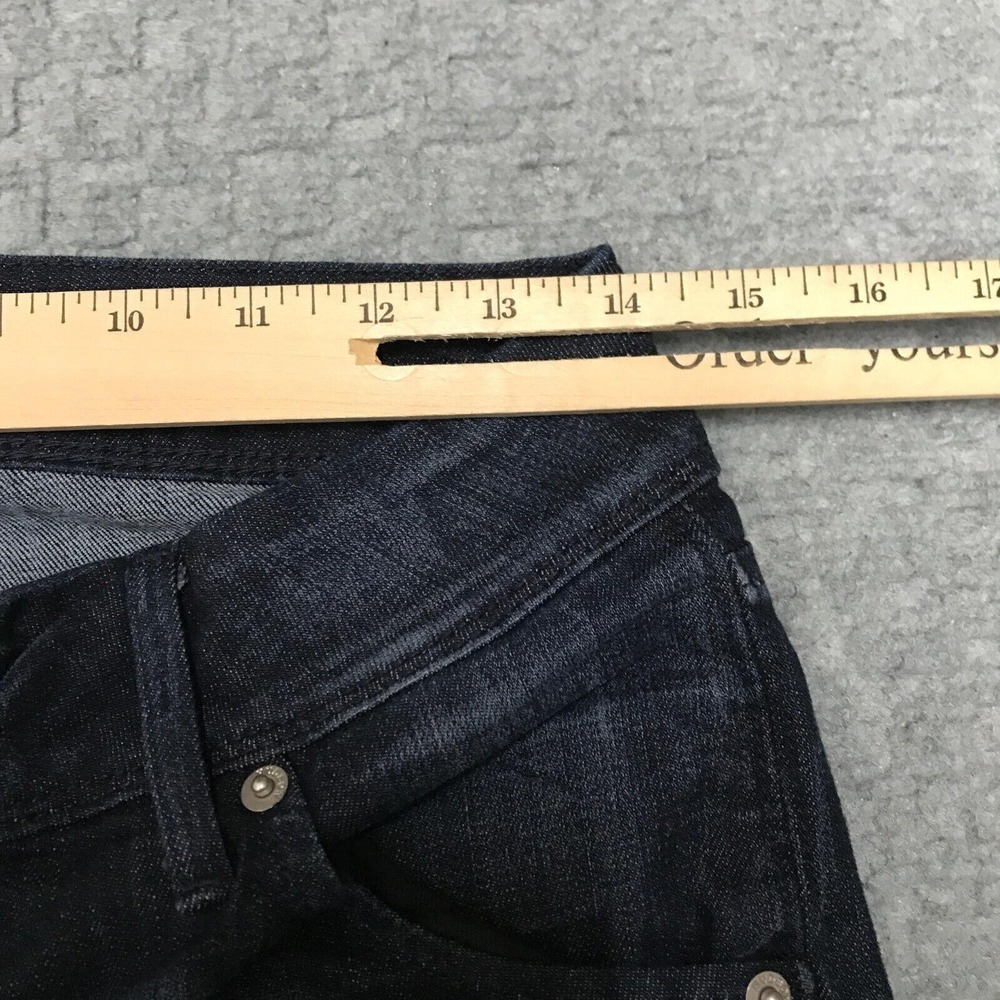 Hudson Jeans Womens 27 Dark Wash Blue Skinny Stretch Denim Flap Pocket Capsule - Picture 7 of 12